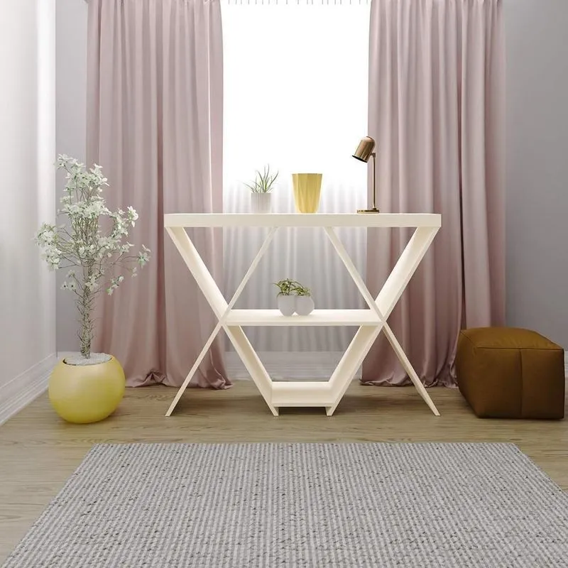 Bancada 1 Prateleiras Belford Off White