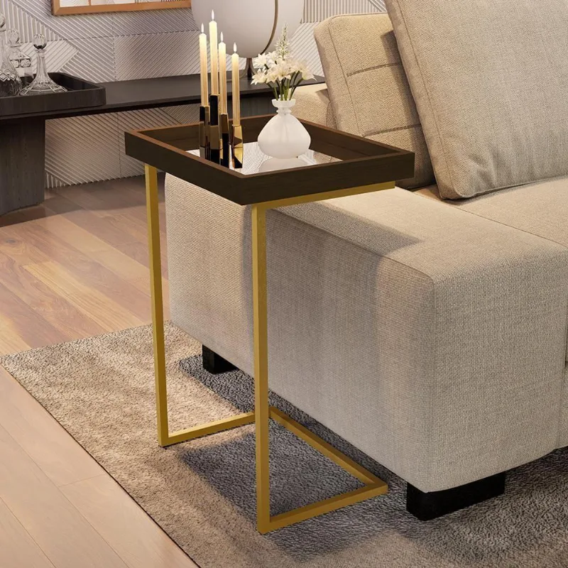 Mesa De Apoio Calabria Canela Pe Dourado