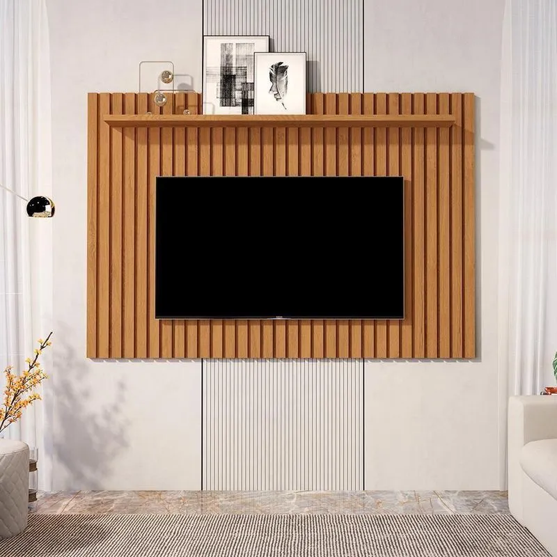 Painel Para Tv 160 Ripado Nantes Nature