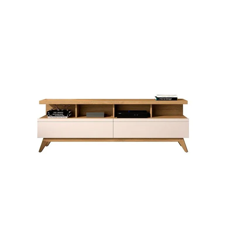 Bancada 2 Gavetas 160 Provence Cumaru Off White