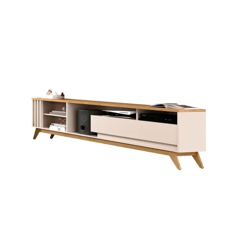 Bancada 2 Nichos Belfort Cumaru Off White