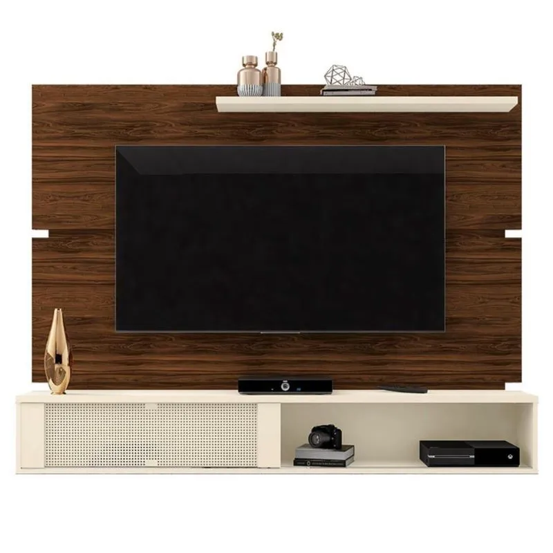 Home Para Tvs 75 Polegadas Ravena Palisandro Off White