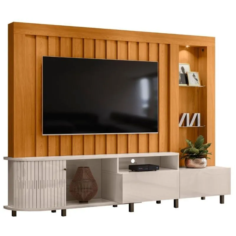 Home Para Tv's 70 Polegadas Stamford Cinamomo Off White