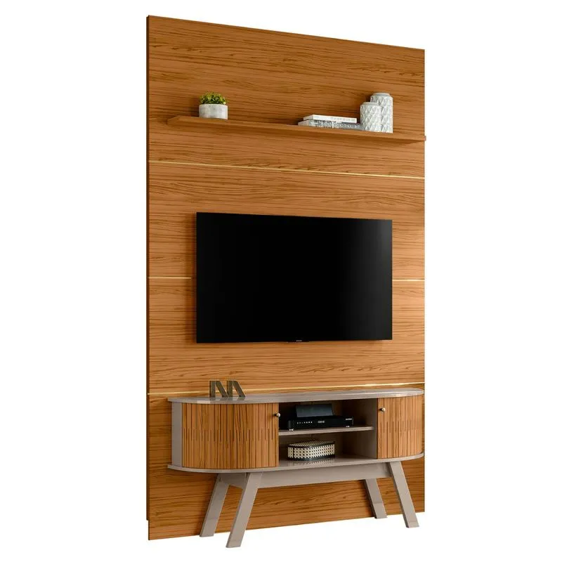 Home Para Tv's 65 Polegadas Hamburgo Fendi Naturale