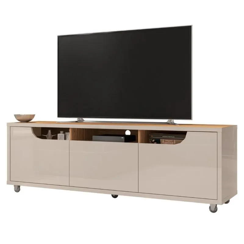 Rack Para Tvs De 60 Com Rodizíos Kenova Off White Noce