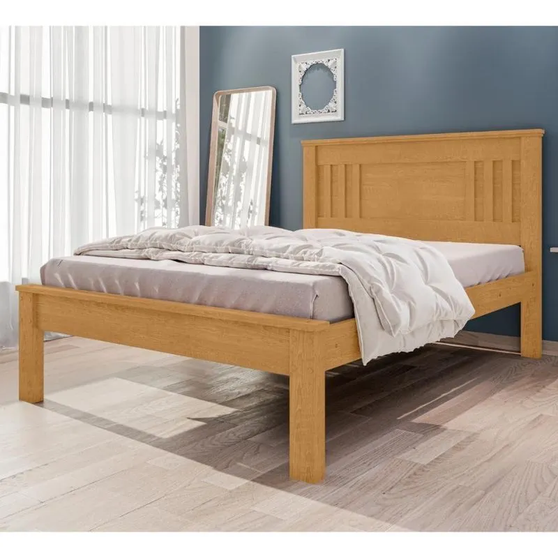 Cama De Casal Com Pés Italva Naturalle