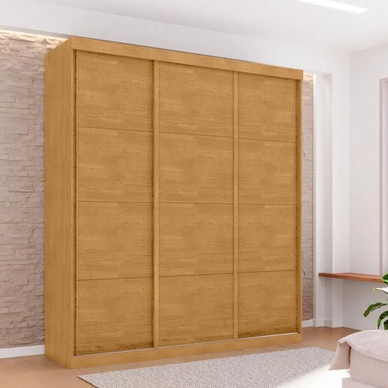 Guarda Roupa 3 Gavetas E 3 Portas Ipira Naturalle