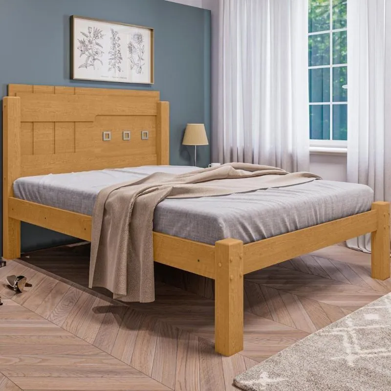 Cama De Casal Cardoso Naturalle