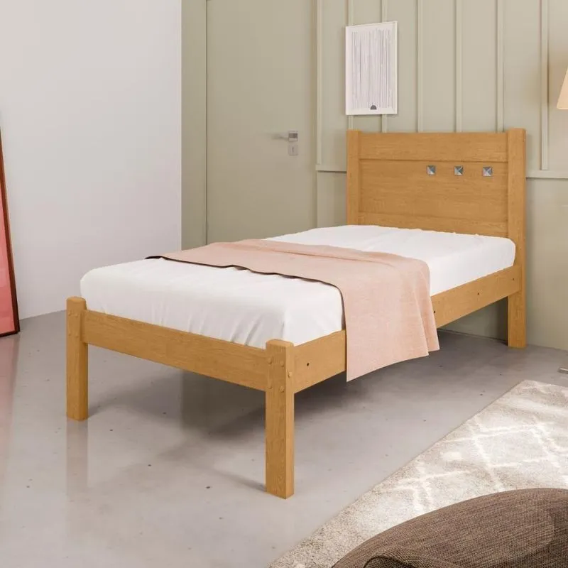 Cama De Solteiro Flex Guaraci Naturalle Off White