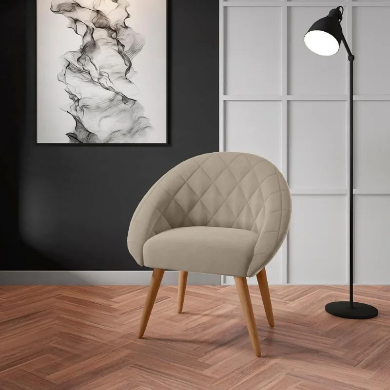 Poltrona Para Sala De Recepção Celina Inca Castor