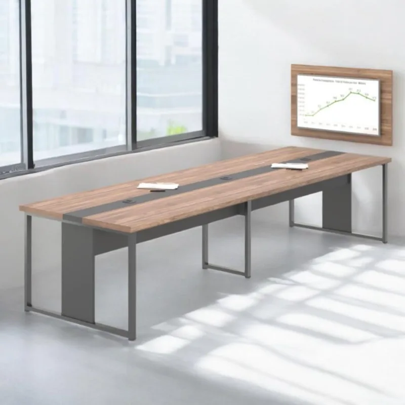Mesa De Escritório Com Painel 40 Leeds Noce Preto