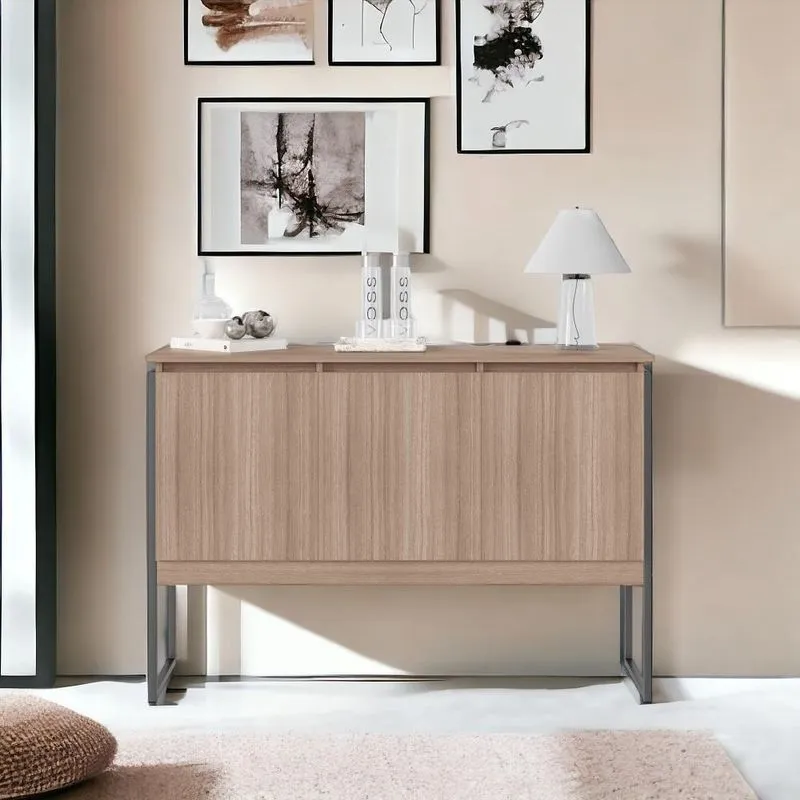 Buffet Aparador Industrial Para Sala Dakar Montana Preto