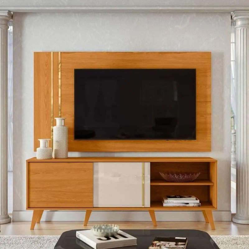 Estante Painel Para Tv Emberfall Cinamomo Off White