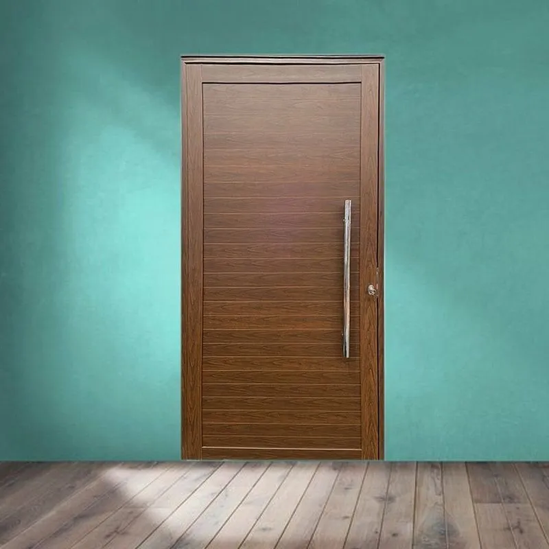Porta Lambril Linha Roma 210x80 Amadeirada Lado Direito Marrom