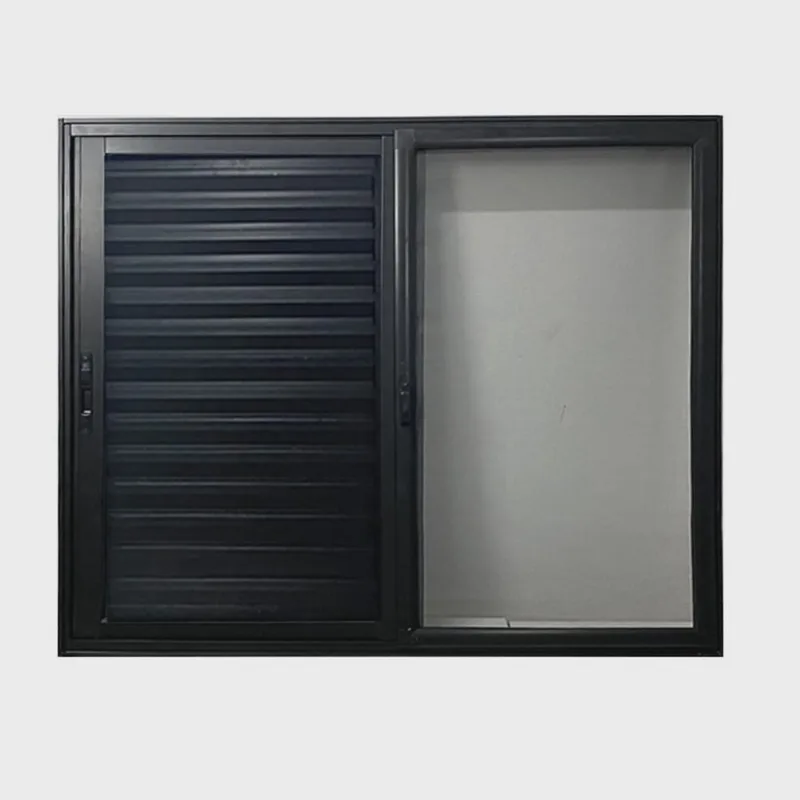 Janela Veneziana 3 Folhas Móveis Tela Mosquiteira 120x150cm Preto