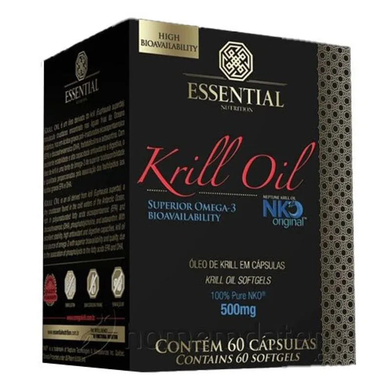 Krill Oil 500mg Essential Nutrition 60 Cápsulas