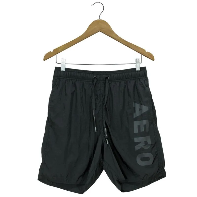 Shorts Aeropostale Água Poliamida Preto Masculino