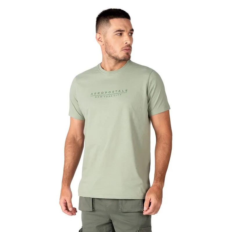 Camiseta Aeropostale Silkada Verde Masculina