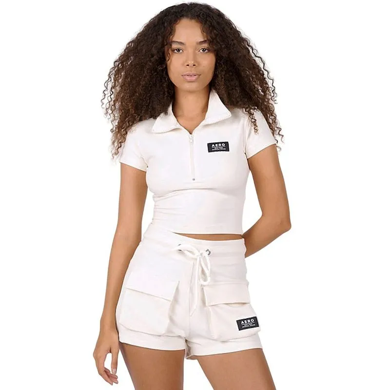 Cropped Aeropostale Silkada Off White Feminino