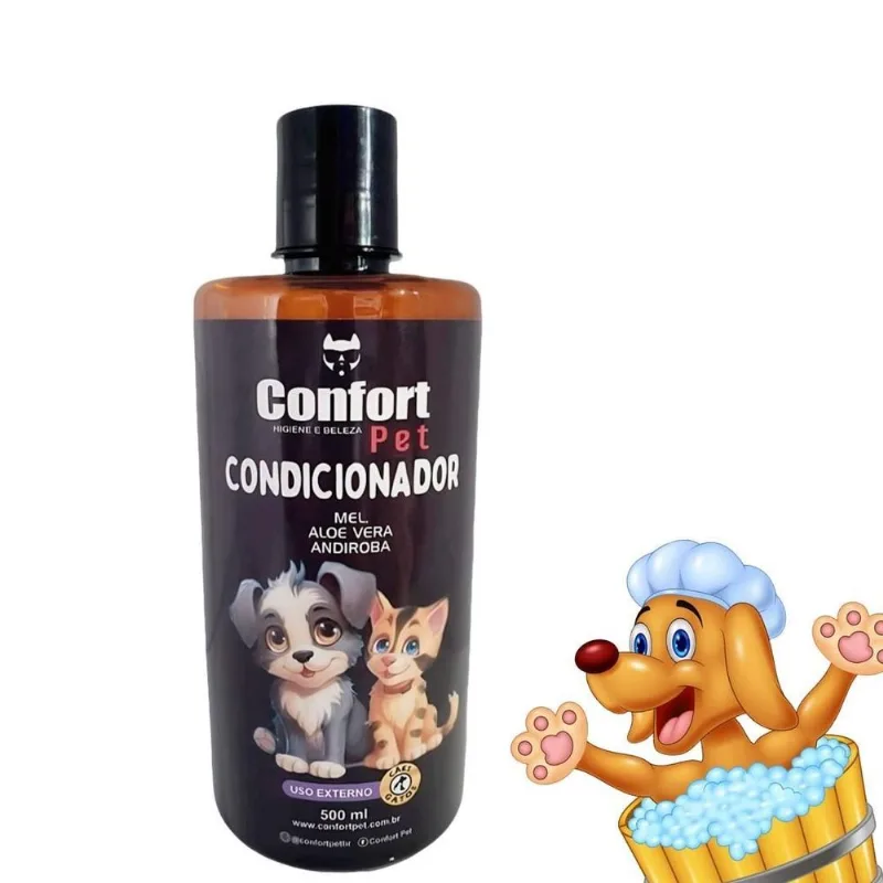 Condicionador Pet 500ml - Hidratação E Brilho Para Pelos