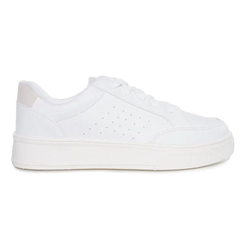 Tênis Casual M Shuz Feminino Branco BRANCO - 37