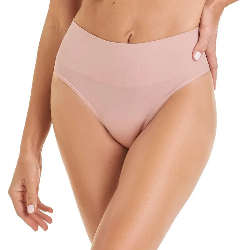 Calcinha Tanga Alta Nude Cotton Feminino Zee Rucci - Rosa GG