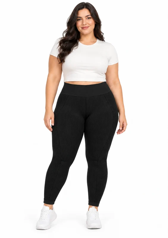 Calça Legging Fitness Sem Costura Plus Feminino Zee Rucci - Preto G3