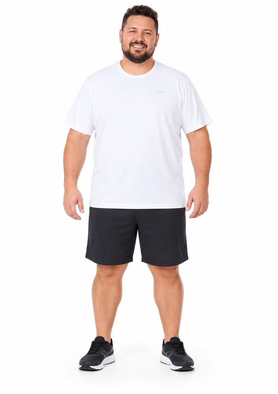 Camiseta Fitness Dry Secagem Rápida Plus Size Masculino Zee Rucci - Branco G3
