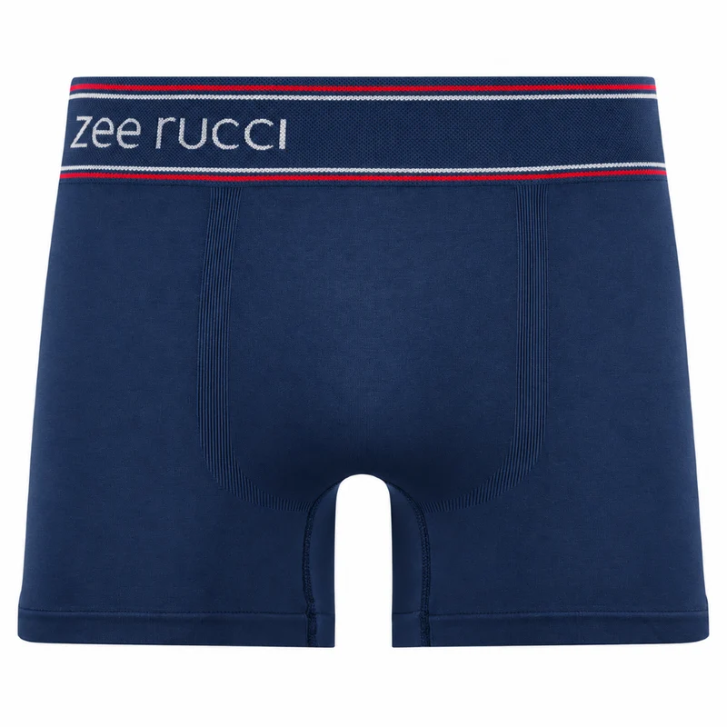 Cueca Boxer Linear Menores sem Costura Masculino Zee Rucci - Azul Marinho G1