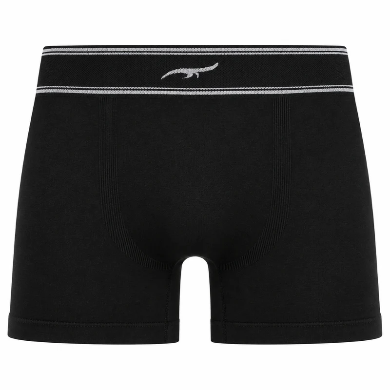 Cueca Boxer sem Costura Detalhe Listra Masculino Zee Rucci - Preto G4