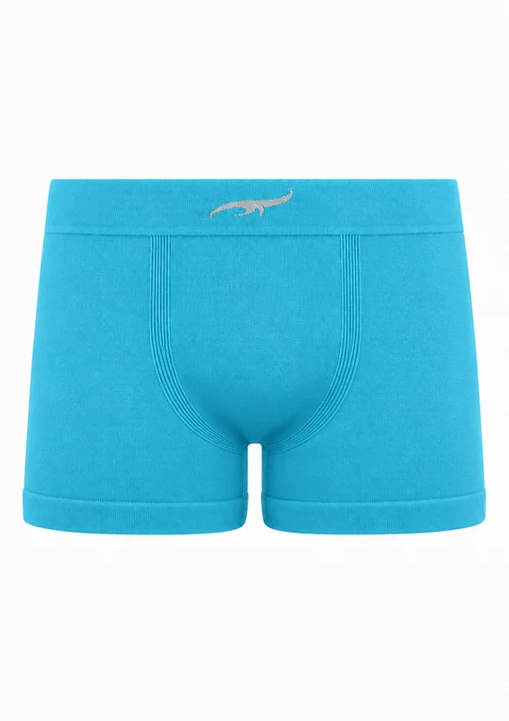 Cueca Boxer Infantil Sem Costura Menino Zee Rucci - Azul Turquesa G