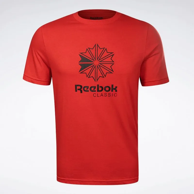 Camiseta Reebok Big Star Crest Masculina Vermelho - P