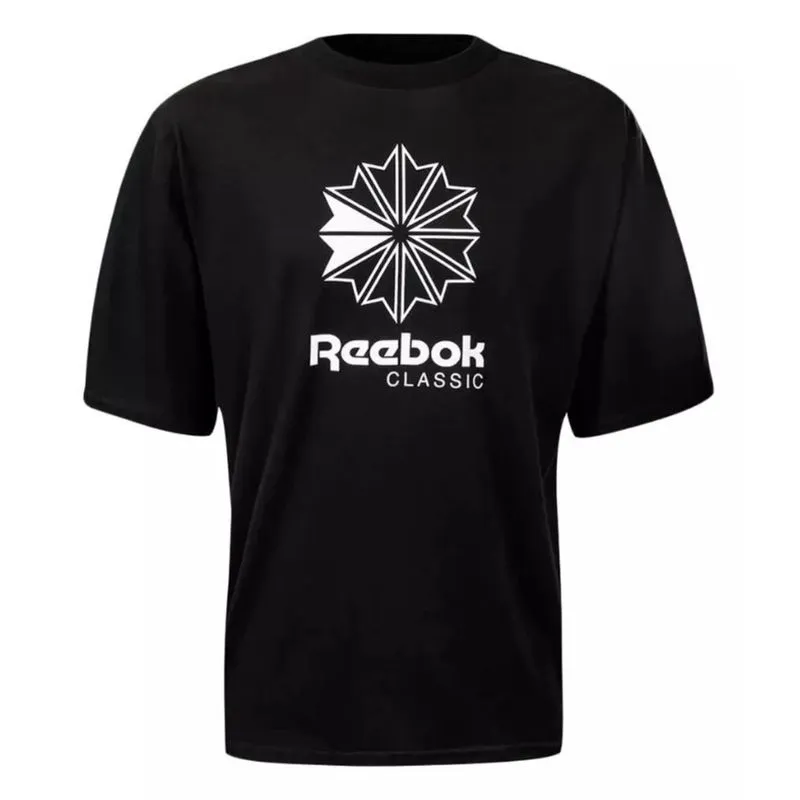Camiseta Reebok Big Star Crest Preta Masculina