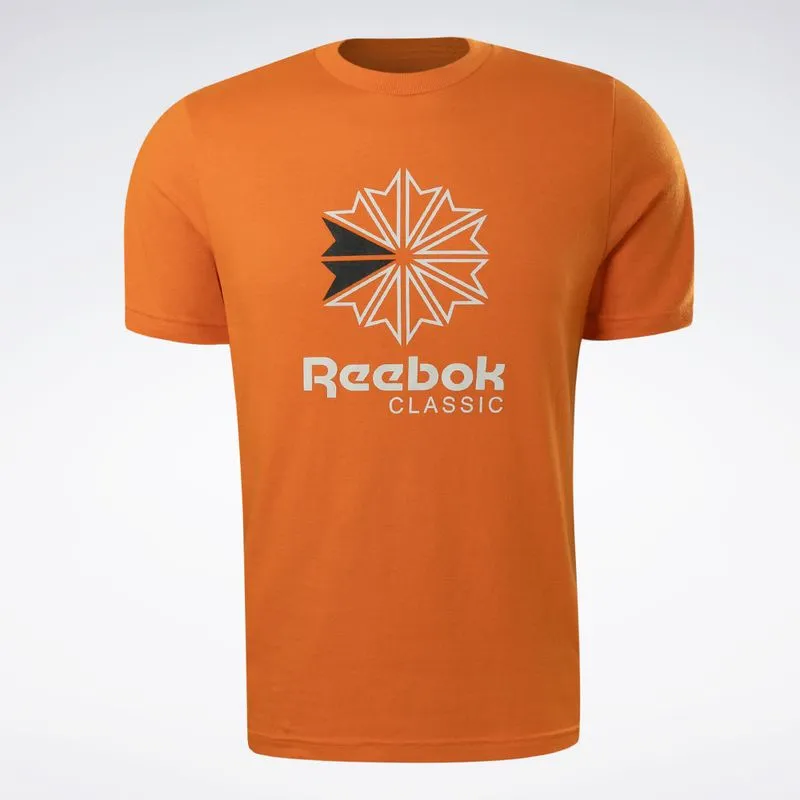 Camiseta Reebok Big Star Crest Masculina Marrom - P