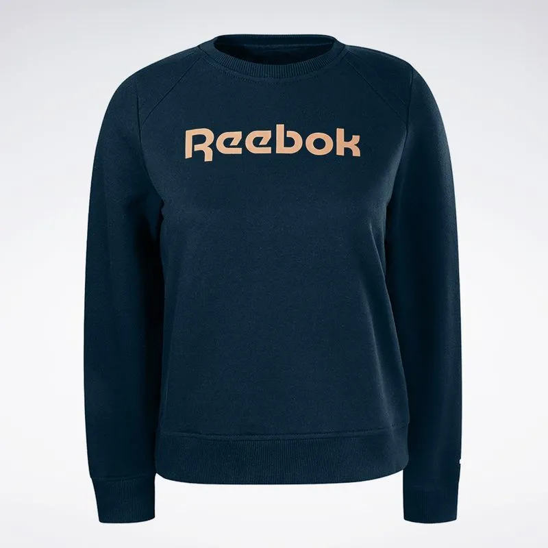 Blusa Reebok Cl Linear Crew Feminina Azul - G