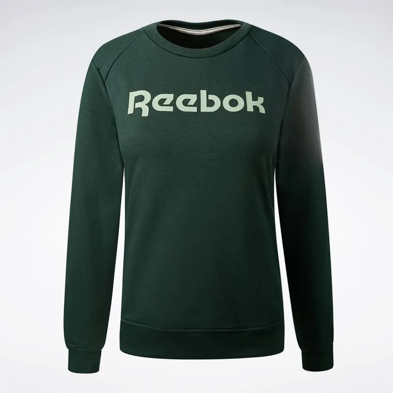 Blusa Reebok Big Logo Linear Crew Feminina Verde - P