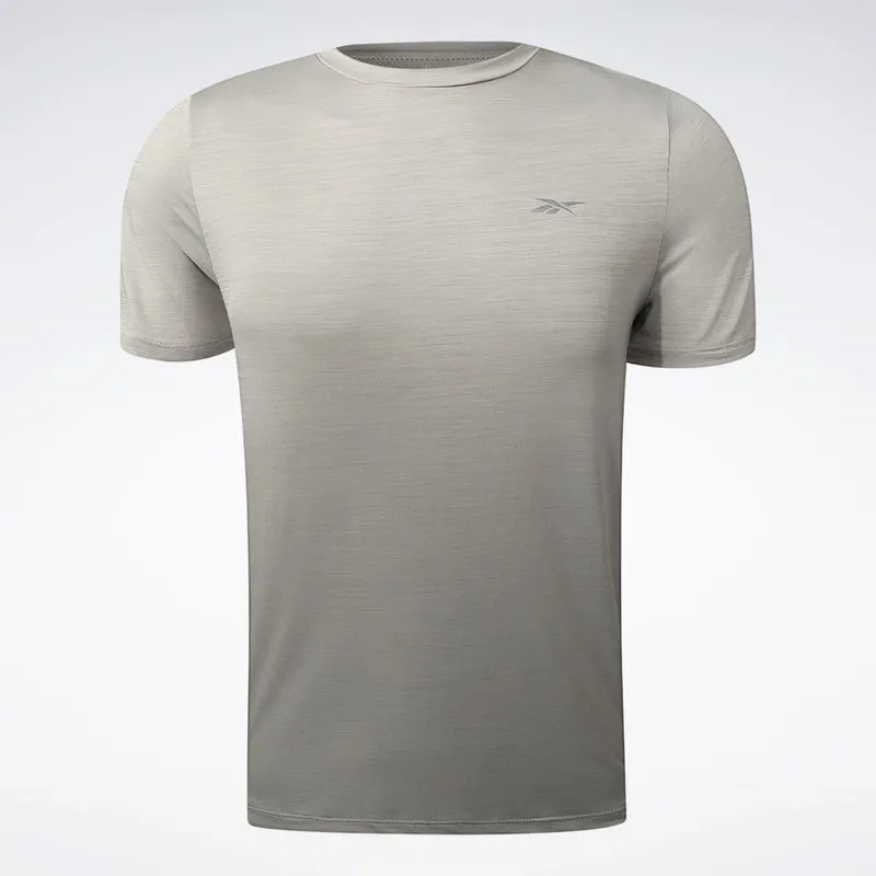 Camiseta Reebok Race Print Masculina Cinza claro - GG