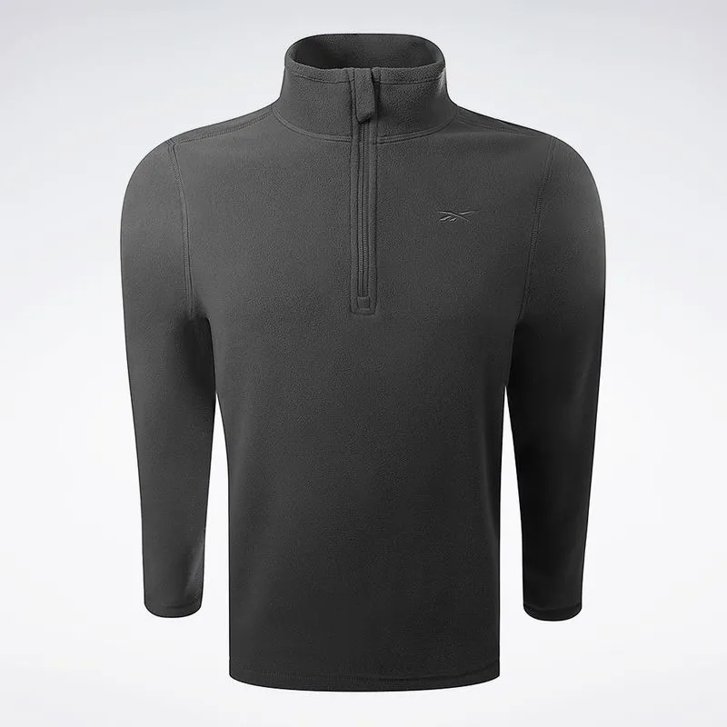 Blusa Reebok Athletic 1/2 Zip Masculina Cinza - M