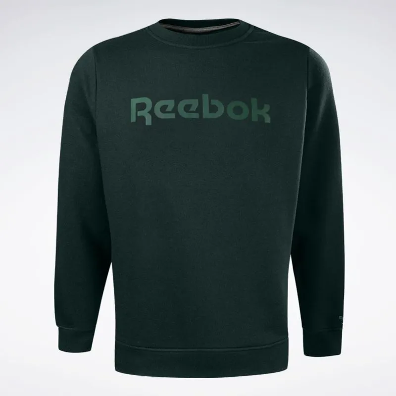 Blusa Reebok Big Logo Linear Crew Masculino Verde - G