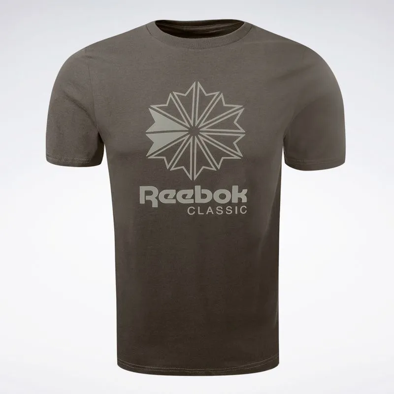 Camiseta Reebok Big Star Crest Masculina Marrom - G