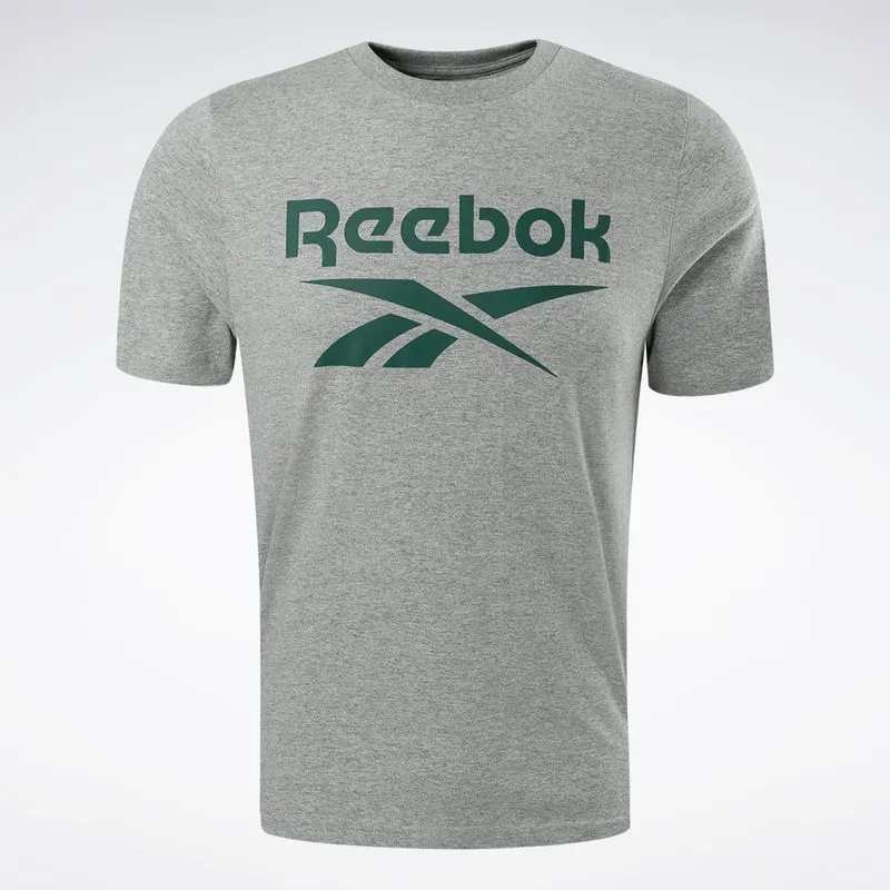 Camiseta Reebok Big Logo Masculina Cinza Mescla - P