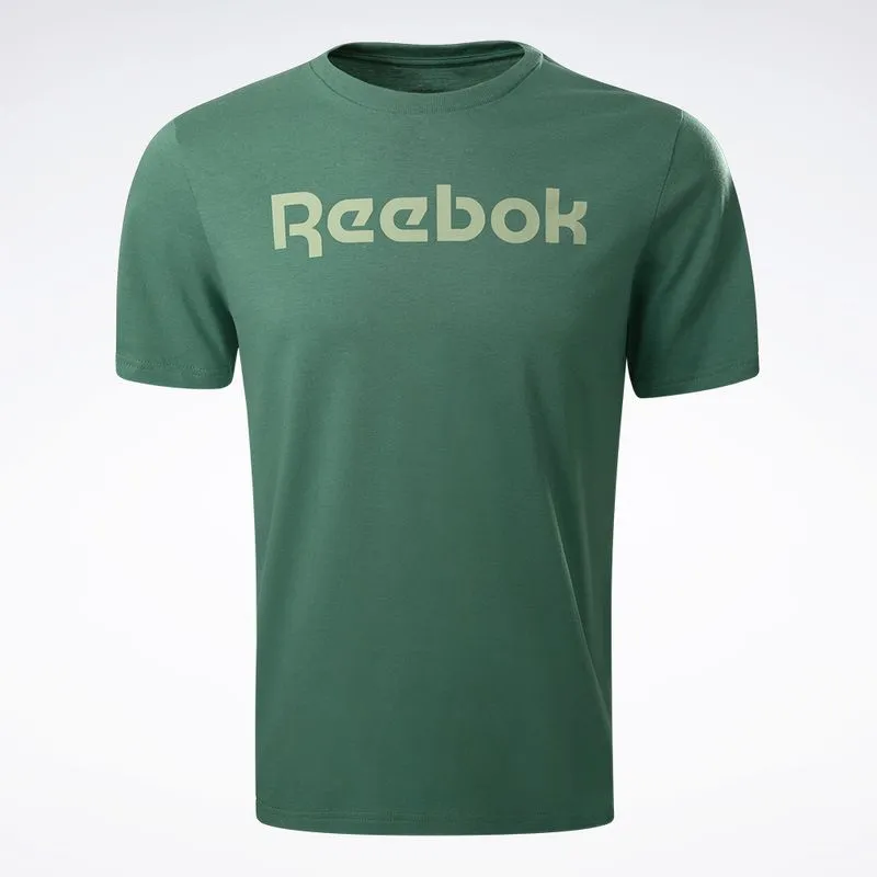 Camiseta Reebok Big Logo Linear Masculina Verde - P