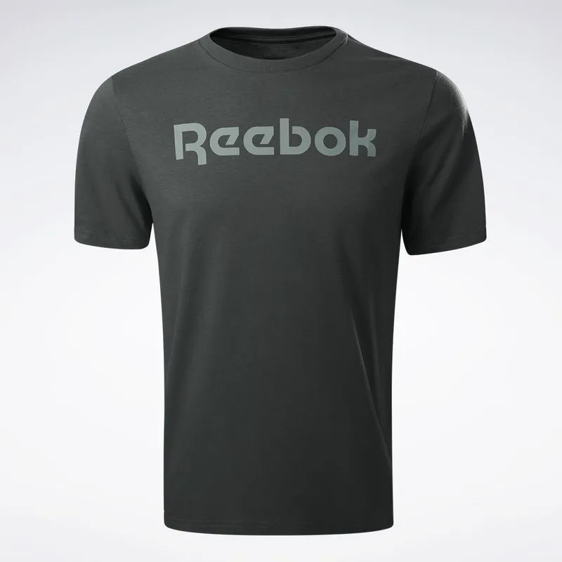 Camiseta Reebok Big Logo Linear Masculina Cinza - P