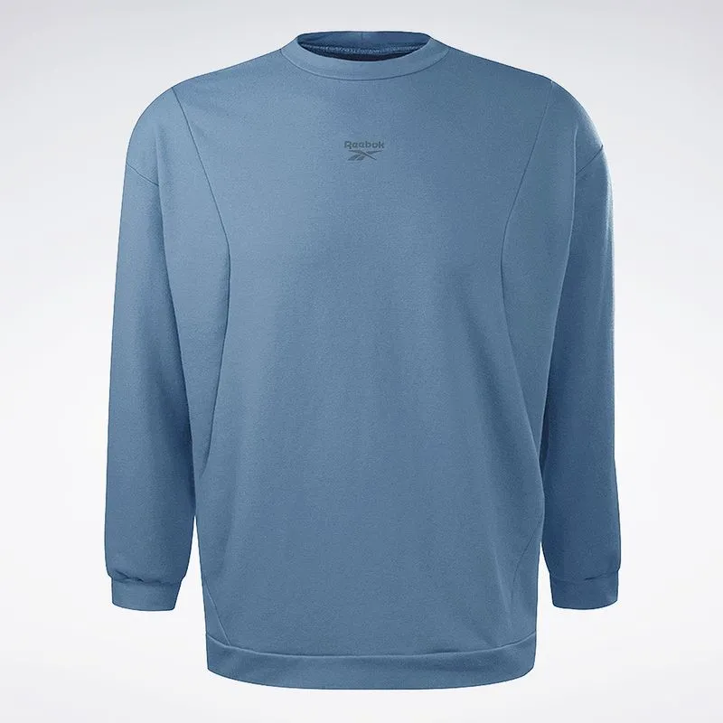 Blusa Reebok Young Gola Careca Masculina Azul - GG