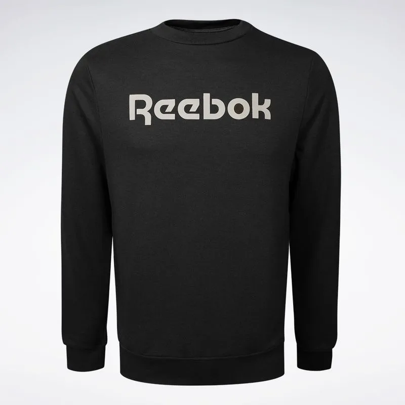 Blusa Reebok Big Logo Linear Crew Masculino Preto - M