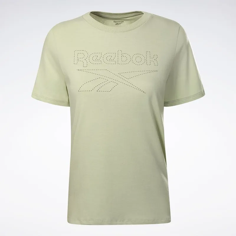 Camiseta Reebok Big Logo Feminina Verde claro - P