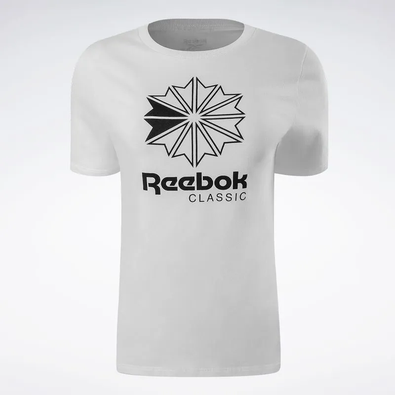 Camiseta Reebok Star Crest Logo Feminina Branco - G