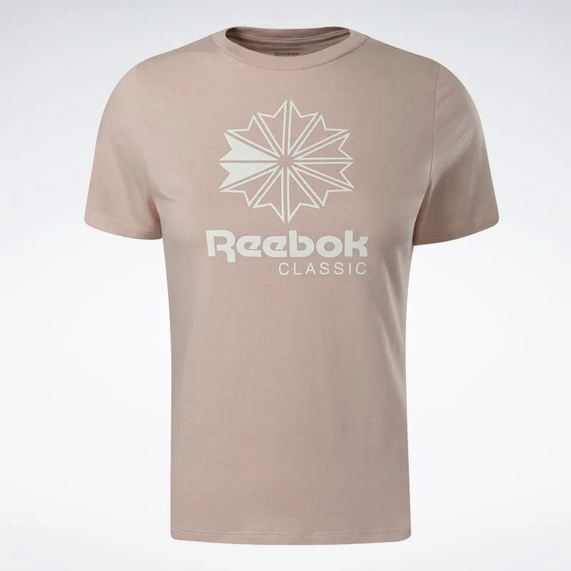 Camiseta Reebok Star Crest Logo Feminina Rosa - M