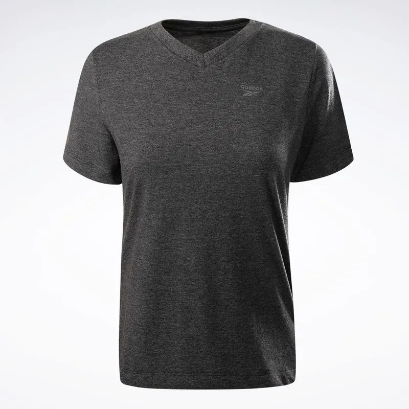 Camiseta Reebok Logo V Feminina Preto - P