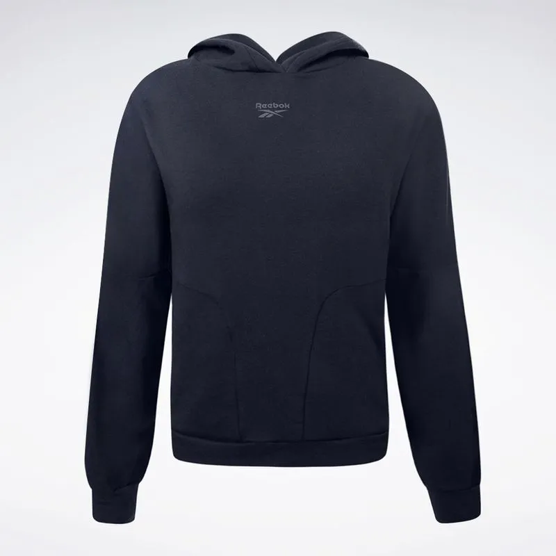 Blusa Reebok Young com Capuz Feminina Azul - G